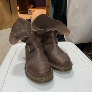 Brown doc marten boots